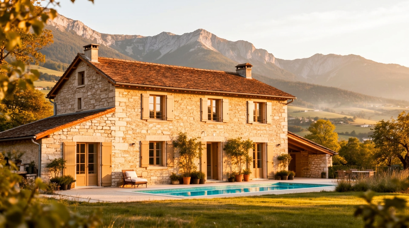 Villa d’exception rénovée sur l’axe Aix-les-Bains / Genève